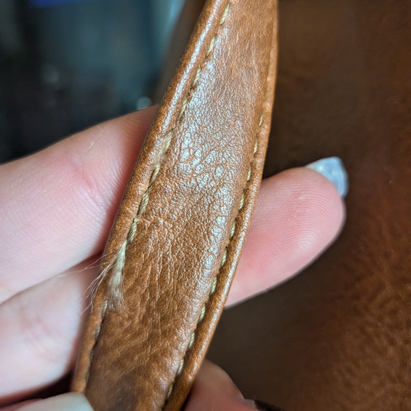 B.O.C. Brown Leather Backpack - Picture 8 of 10